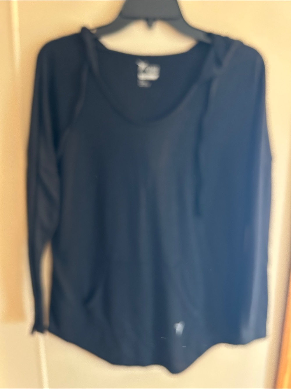 Old Navy Black Women's Hooded Long Sleeve Pullover